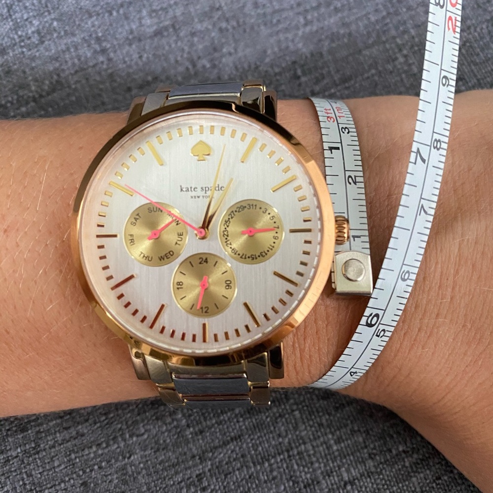KATE SPADE gramercy grand tri tone bracelet watch